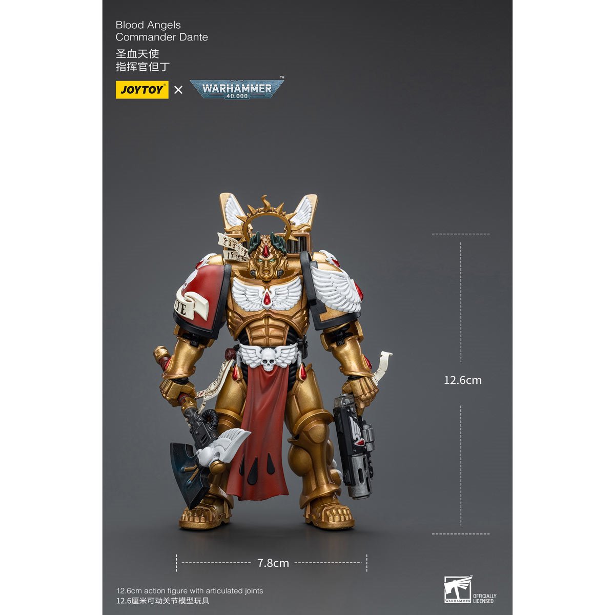 Joy Toy Warhammer 40,000 Blood Angels Commander Dante 1:18 Scale Action Figure