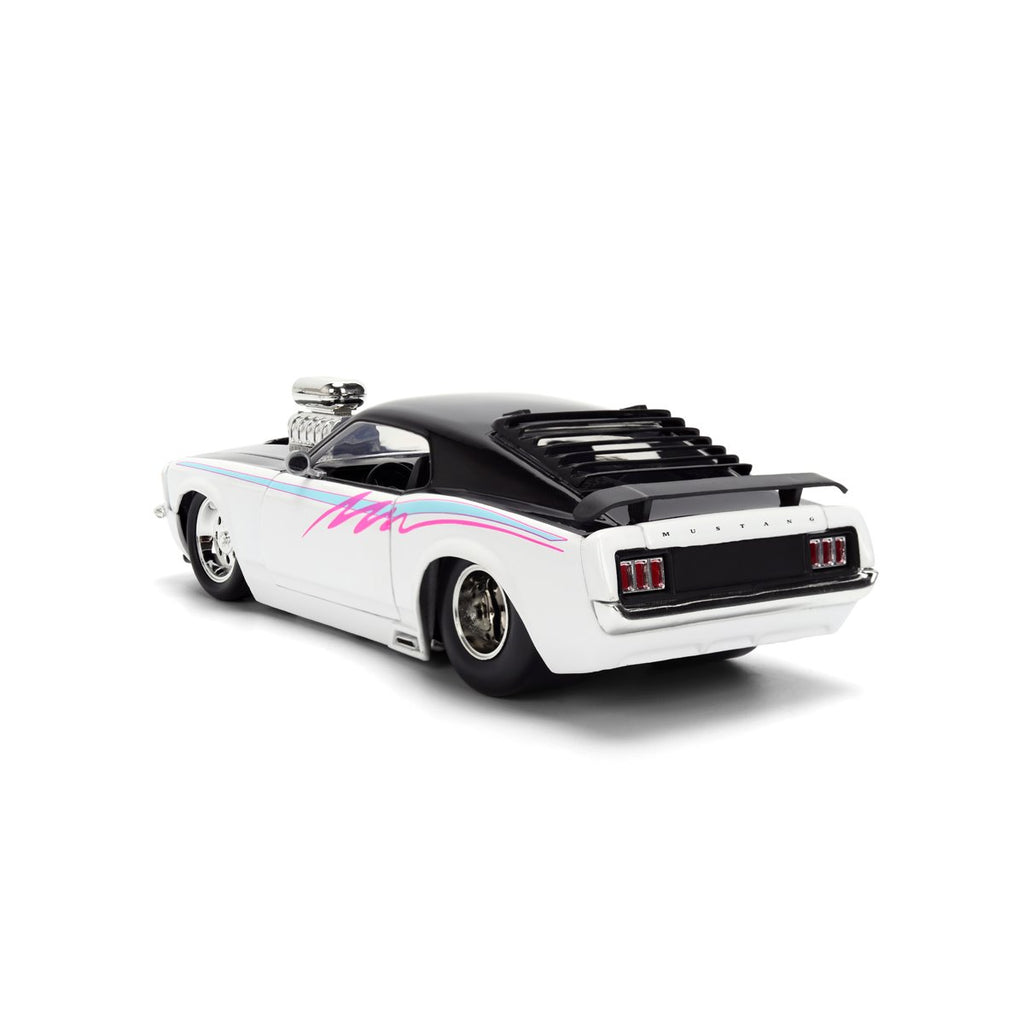 Bigtime Muscle 1970 Ford Mustang Boss 429 Glossy White 1:24 Scale Die-Cast Metal Vehicle