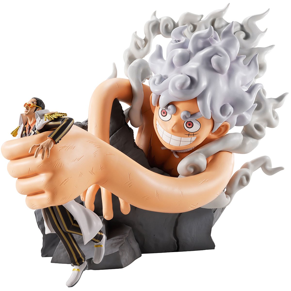 One Piece Monkey D. Luffy Gear 5 vs Borsalino Burst of Energy Revible Moment Ichibansho Statue