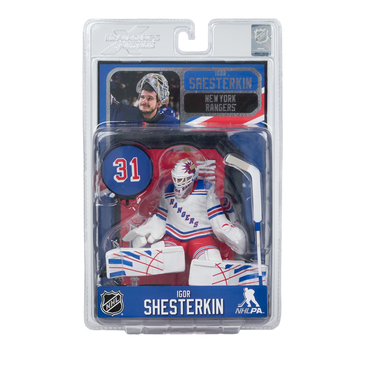 NHL SportsPicks New York Rangers Igor Shesterkin 7-Inch Posed Figure