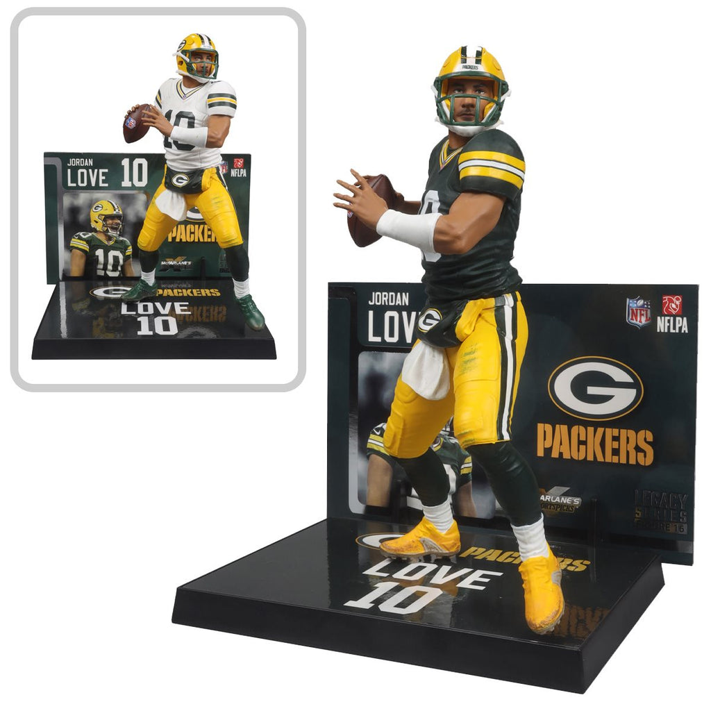 NFL SportsPicks 2024 Wave 1 Green Bay Packers Jordan Love 7-Inch Scale Posed Figure Case of 6