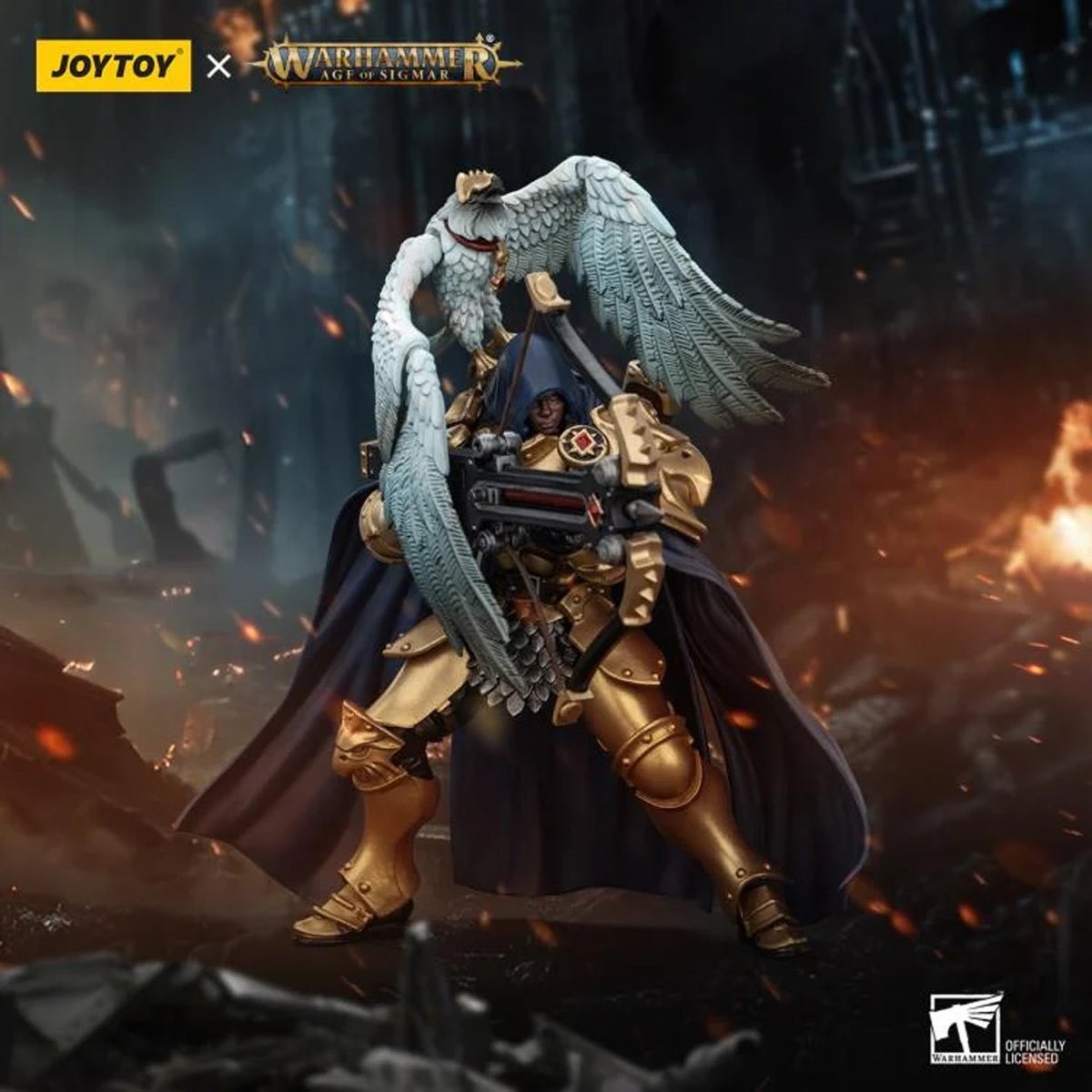 Joy Toy Warhammer Age of Sigmar Stormcast Shakana Goldenblade 1:18 Scale Action Figure