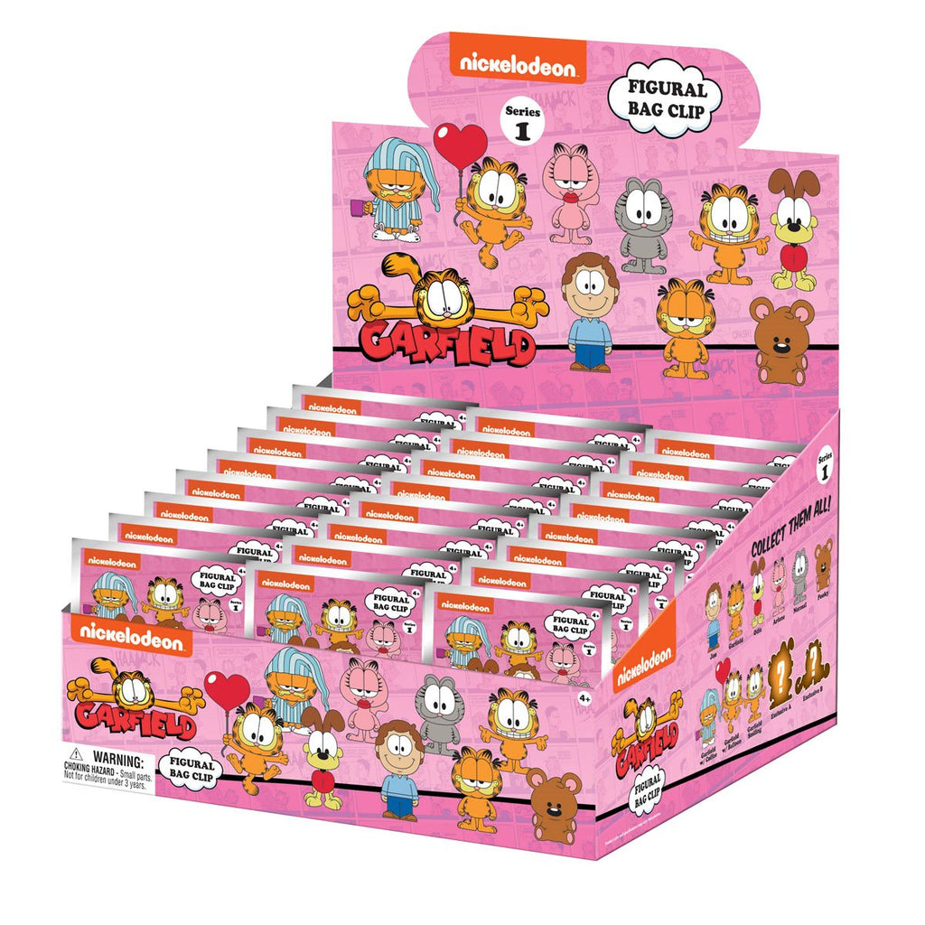 Garfield Series 1 3D Foam Bag Clip Random 6-Pack