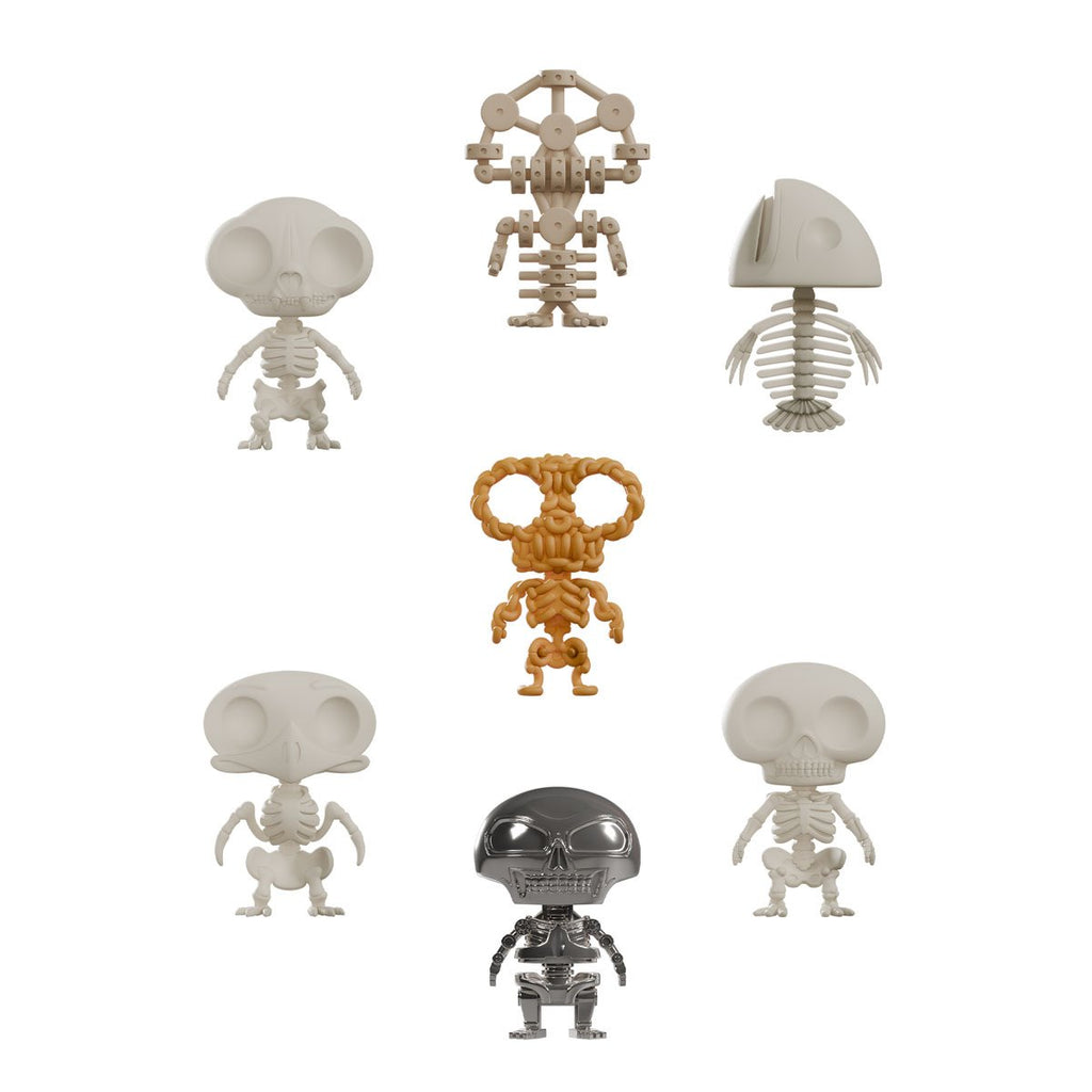 Catscans Series 2 Bare Bones Blind-Box Mini-Figure Case of 6