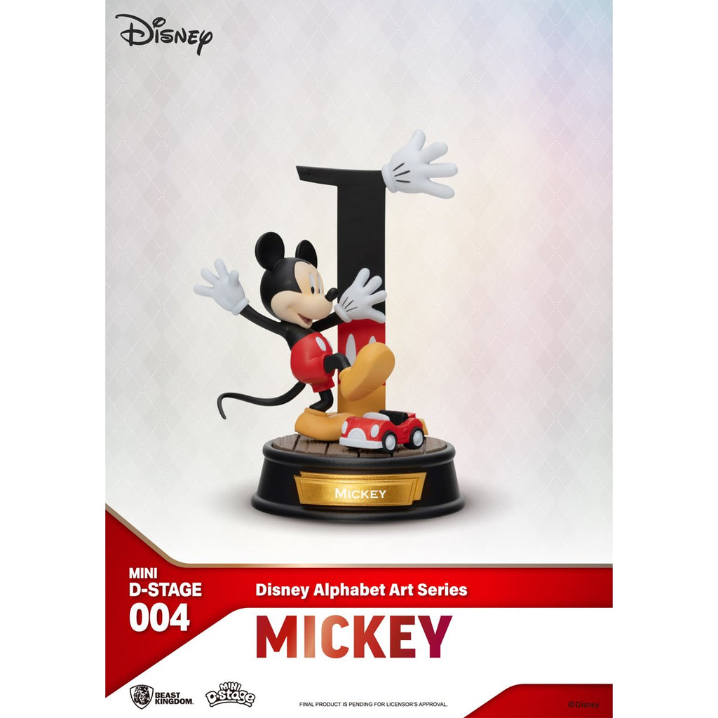 Disney Alphabet Art Series MDS-004 Mini D-Stage Statue Blind Box Set of 6