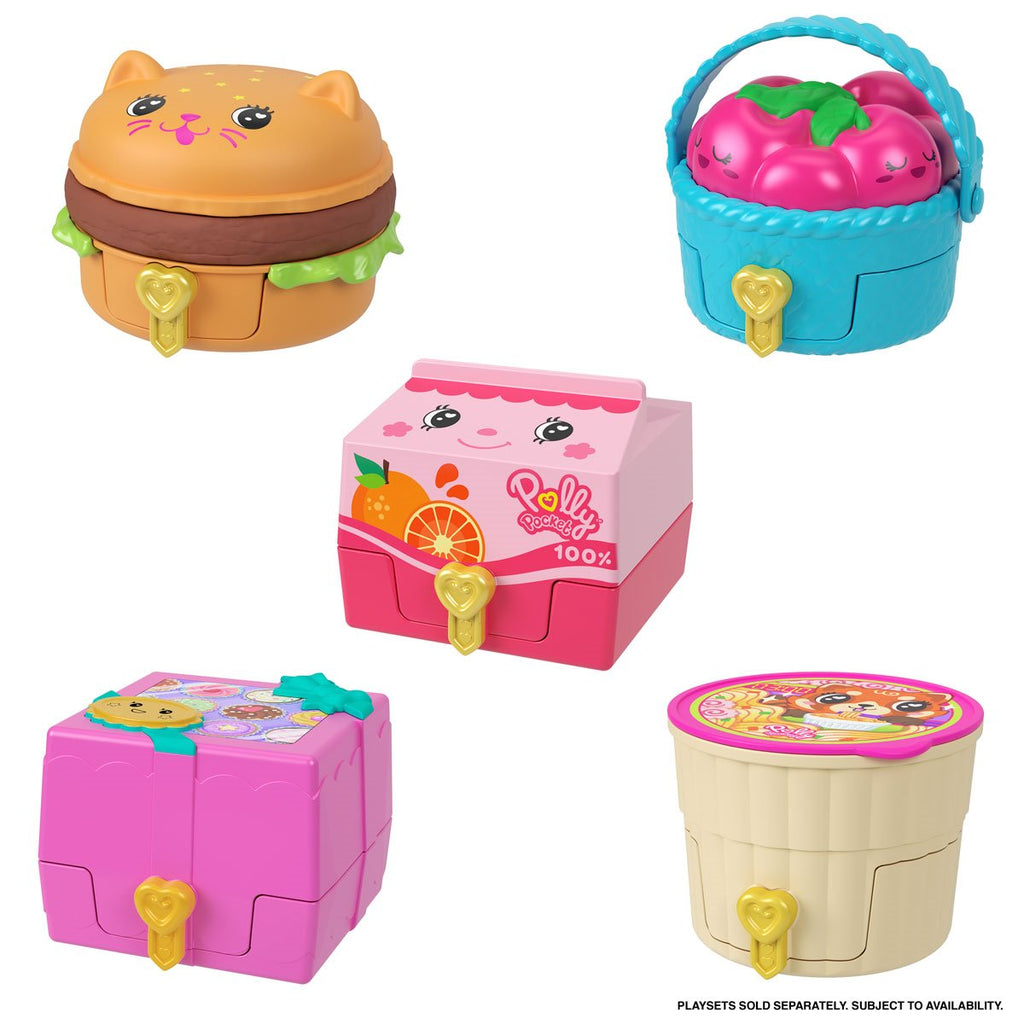 Polly Pocket Tiny Take Out Reveal Playset Case of 8
