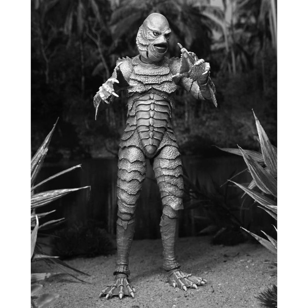 Universal Monsters Ultimate Creature from the Black Lagoon Black and White Version 7-Inch Action Figure