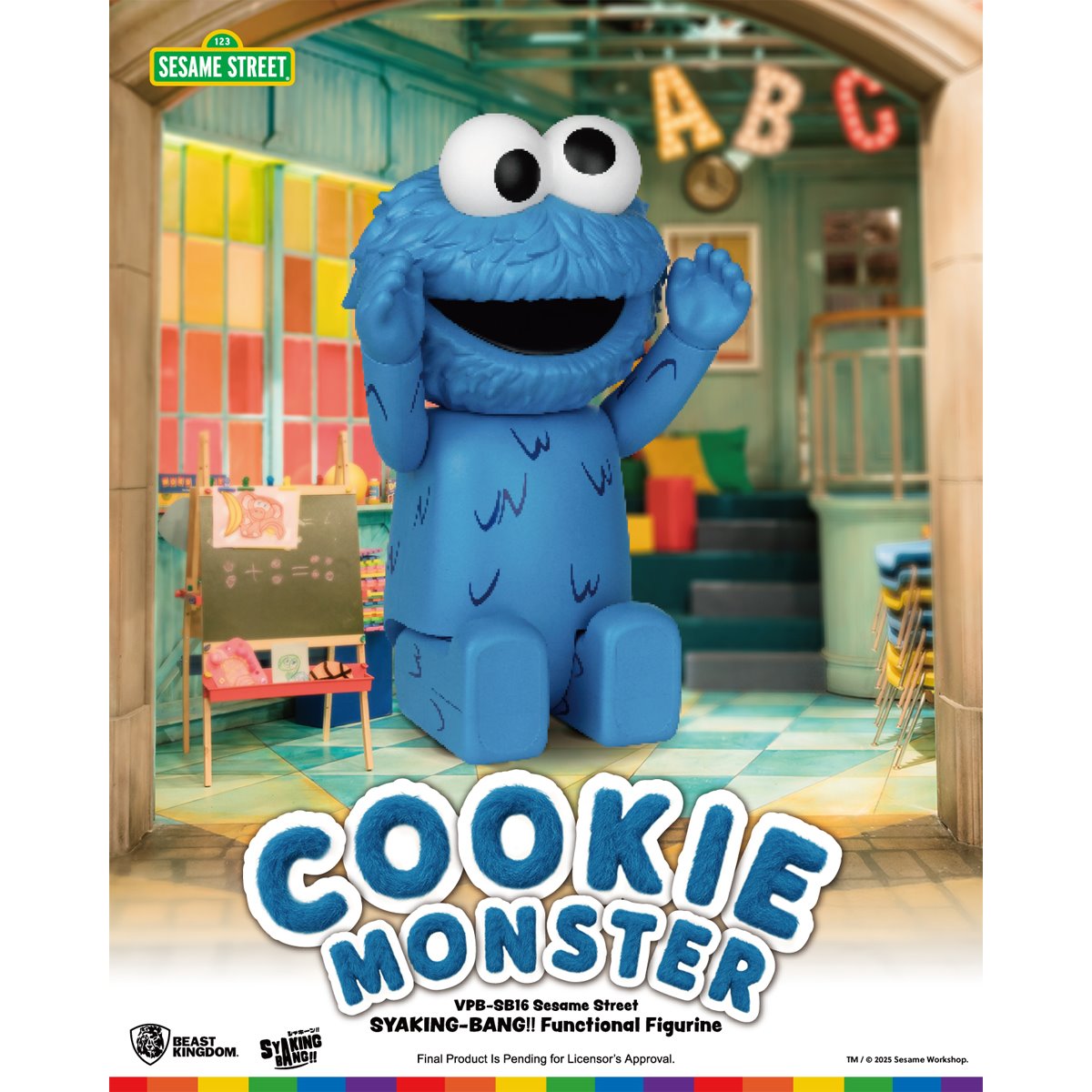 Sesame Street Cookie Monster VPB-SB16 Syaking-Bang!! Piggy Bank