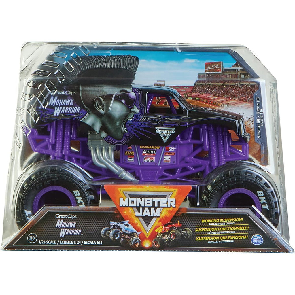Monster Jam Monster Truck Mix 24 1:24 Scale Vehicle Case of 4