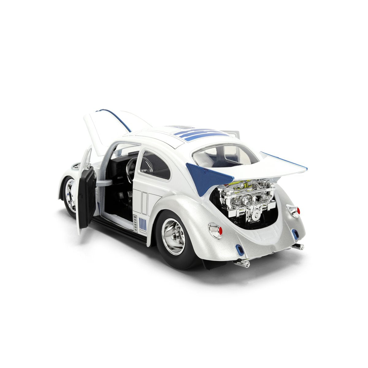Hollywood Rides Star Wars 1959 Volkswagen Drag Beetle 1:24 Scale Die-Cast Metal Vehicle with R2-D2 Figure