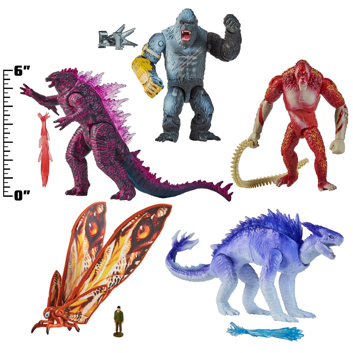 Godzilla vs. Kong Movie 6-Inch Action Figure 5-Pack