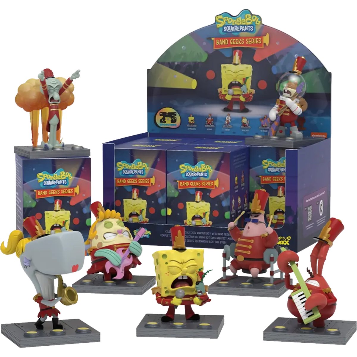 Spongebob Squarepants: Band Geeks Series Mini-Figure Display Tray of 6