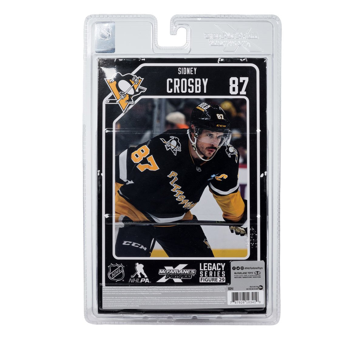 NHL SportsPicks Pittsburgh Penguins Sidney Crosby Alternate Jersey 7-Inch Posed Figure
