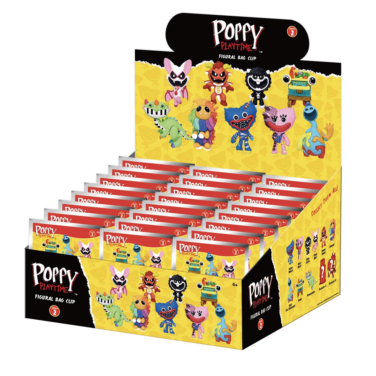 Poppy Playtime Series 2 3D Foam Bag Clip Random 6-Pack