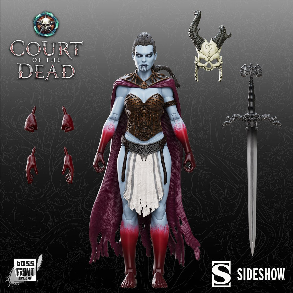 Court of the Dead Kier: Death's Warbringer Epic H.A.C.K.S. 1:12 Scale Action Figure