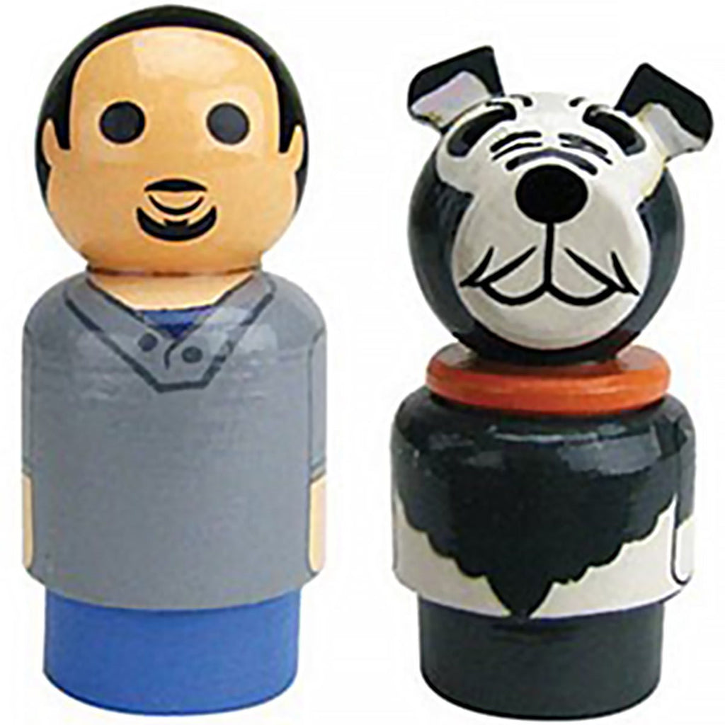 Lin-Manuel and Tobi Pin Mates Wooden Collectibles Set of 2