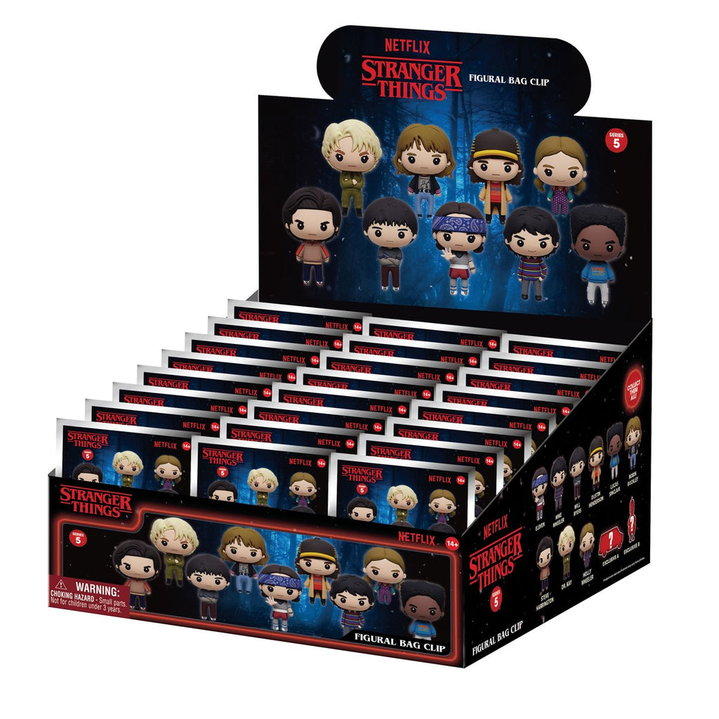 Stranger Things Series 5 3D Foam Bag Clip Random 6-Pack