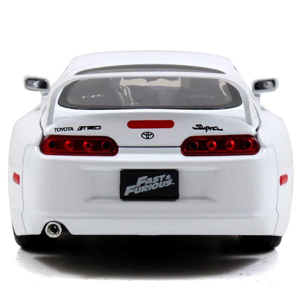 Fast and Furious Brian's White Toyota Supra 1:24 Scale Die-Cast Metal Vehicle