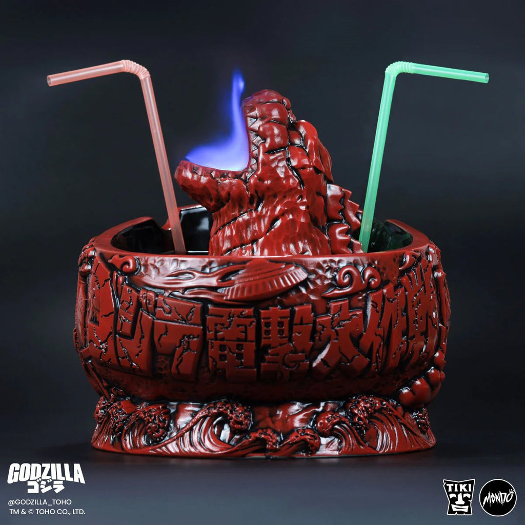 Destroy All Monsters Godzilla Fire Dragon Variant Limited Edition Tiki Scorpion Bowl
