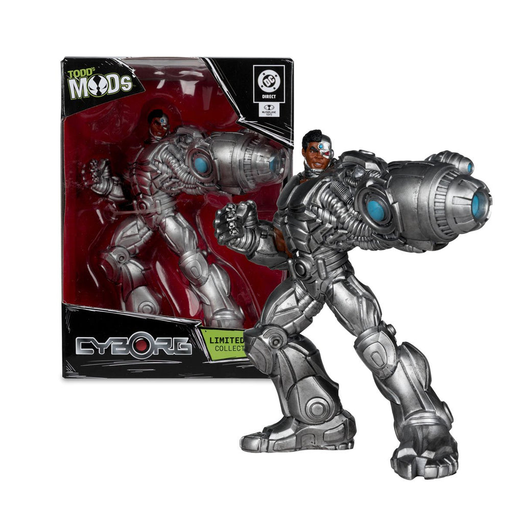 DC Direct Collector Vinyl Wave 4 Cyborg Todd's Mods Limited Edition 4 1/2-Inch Scale Posed Figure