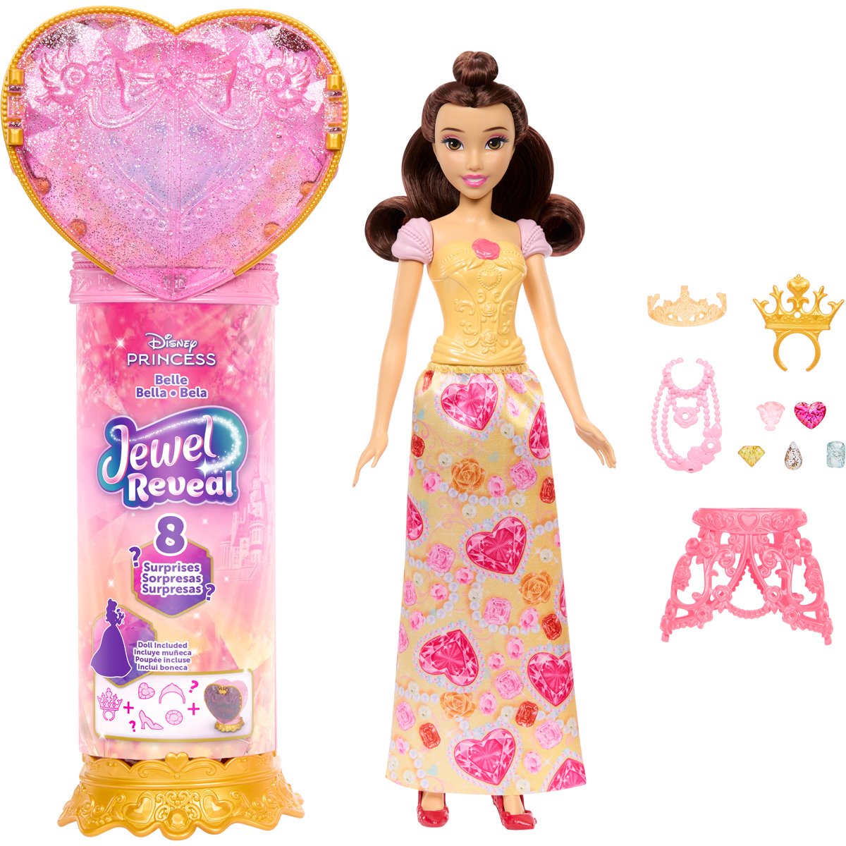Disney Princess Jewel Reveal Belle Doll