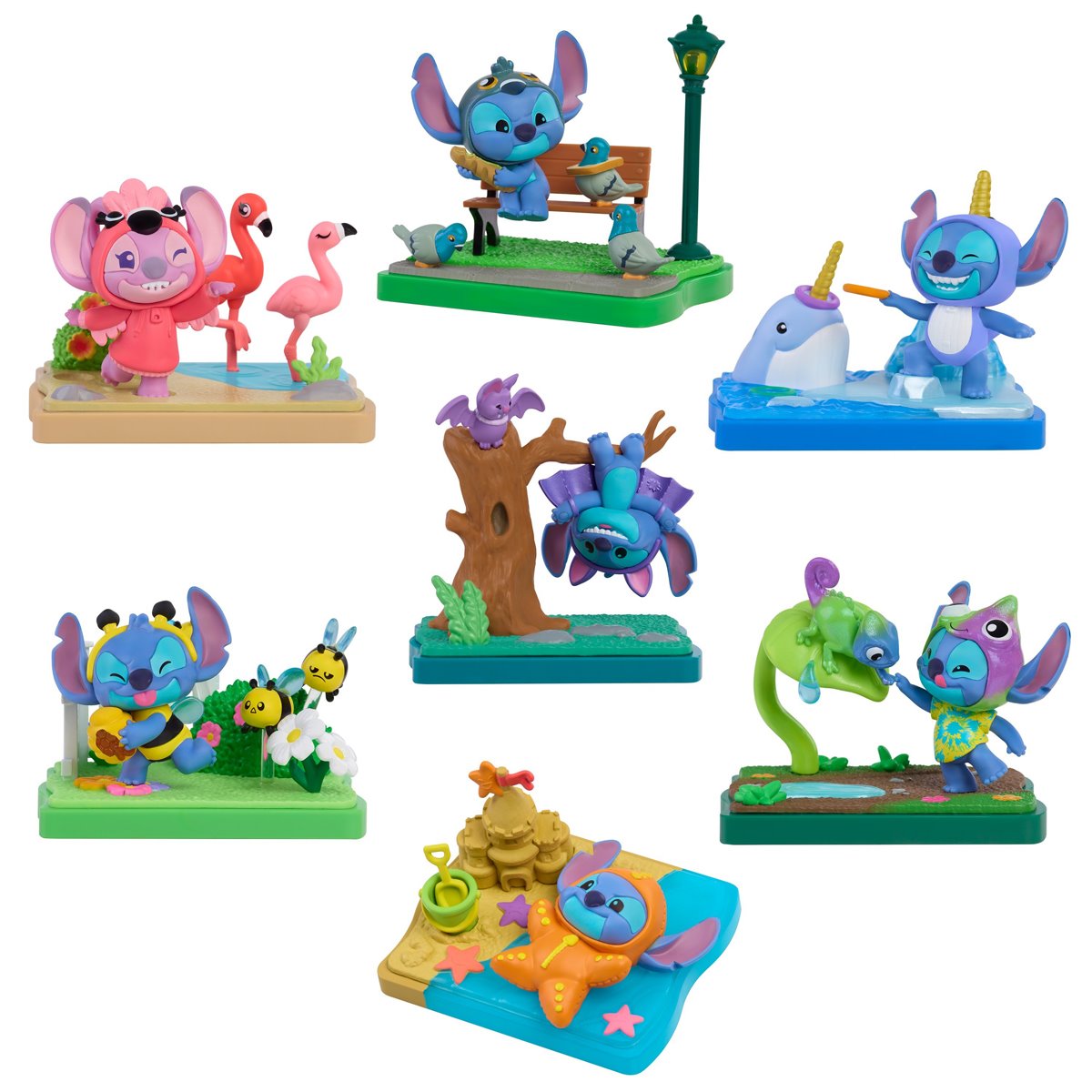 Stitch Goes Wild Collectible Blind-Boxes Mini-Figure Case of 8