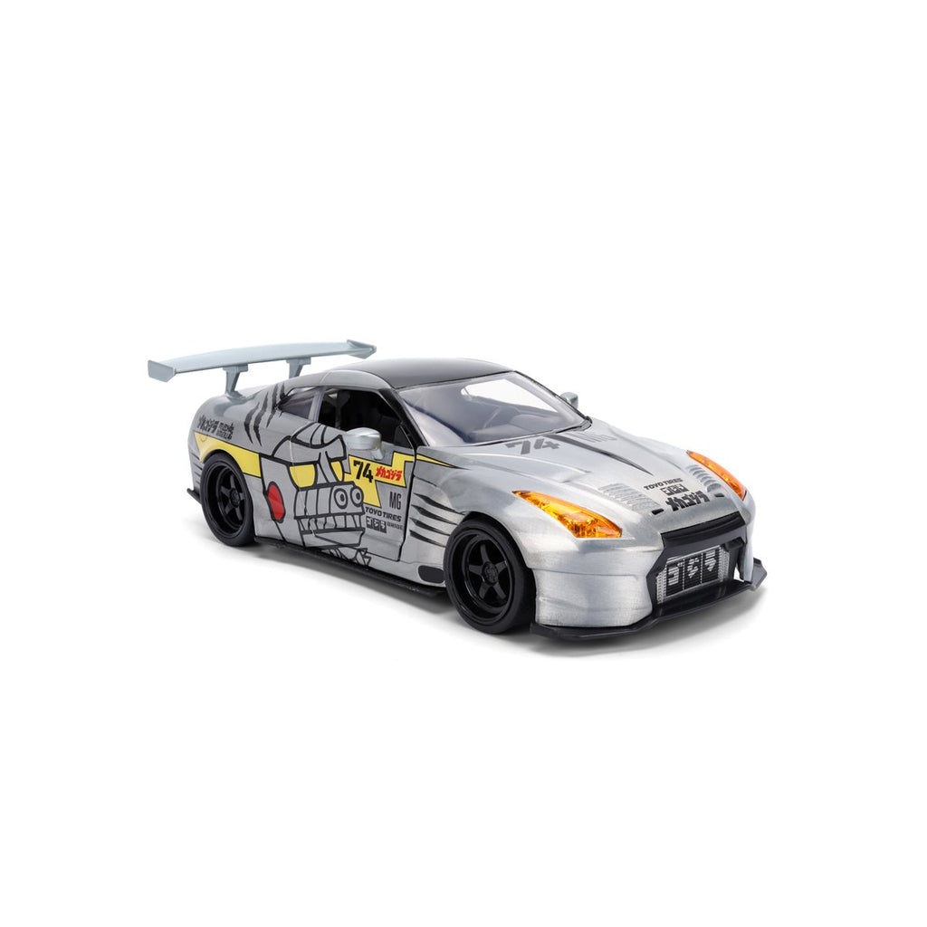 Godzilla 2009 Nissan GT-R R35 Ben Sopra 1:24 Scale Die-Cast Metal Vehicle with Mechagodzilla Figure