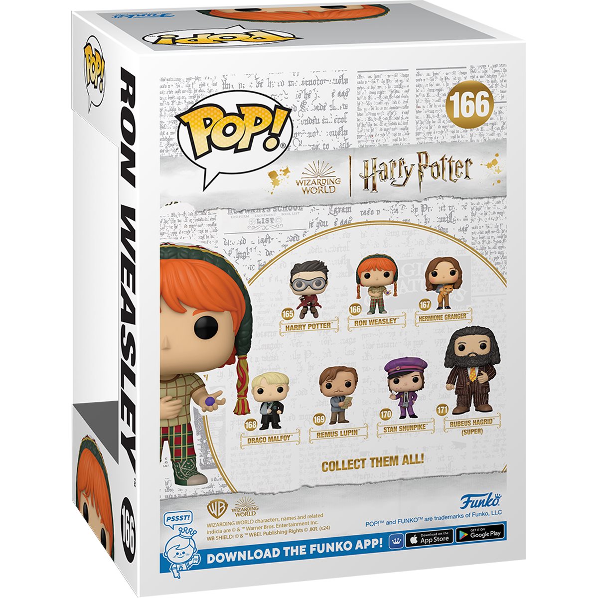 Harry Potter and the Prisoner of Azkaban Ron Weasley with Candy Funko Pop! Vinyl Figure #166