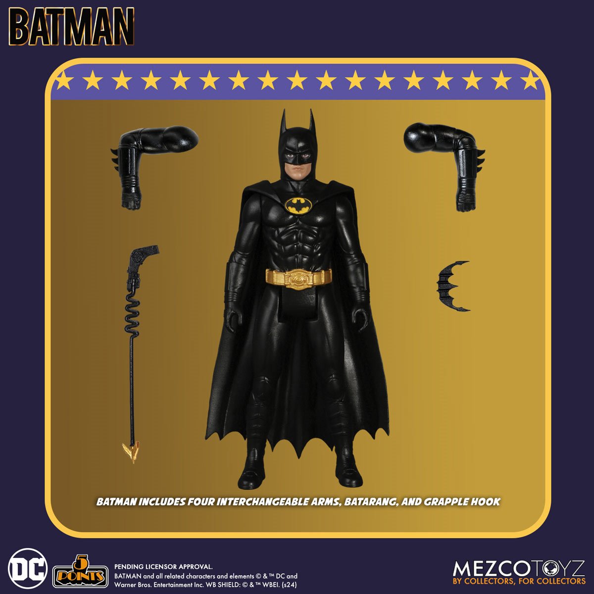 Batman 1989 5 Points Action Figure Set of 3