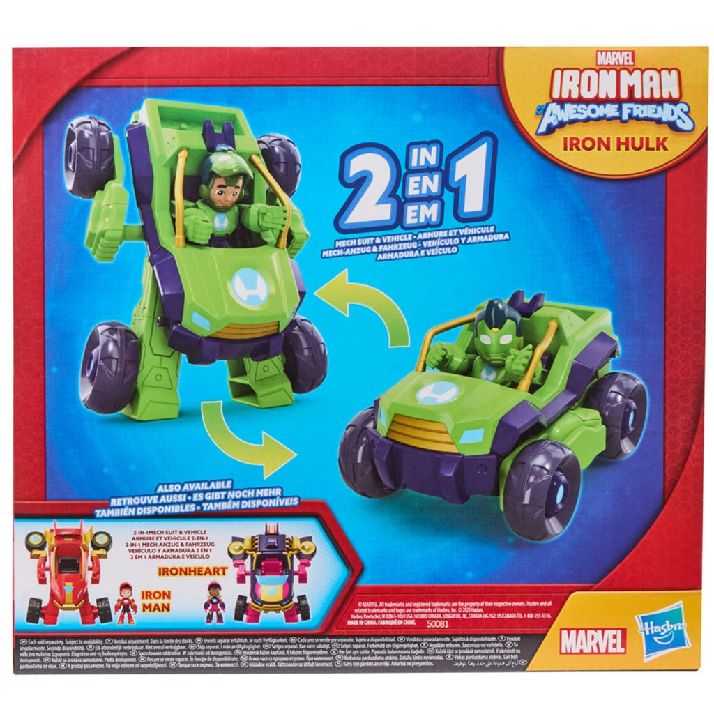 Iron Man and his Awesome Friends Iron Hulk 2-In-1 Mech Suit & Vehicle