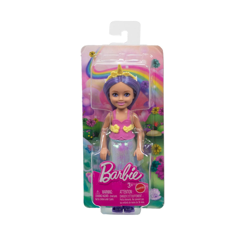 Barbie Chelsea Unicorn Doll with Purple Hair