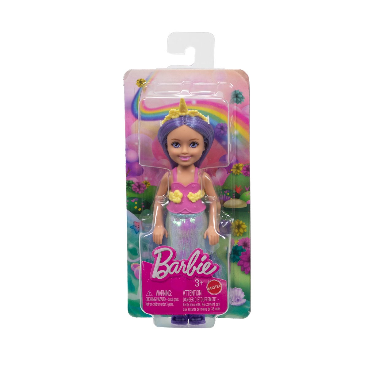 Barbie Chelsea Unicorn Doll with Purple Hair