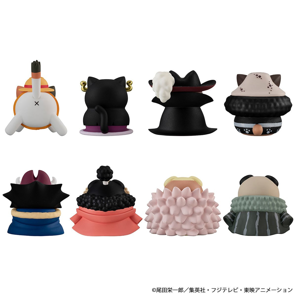 One Piece Nyan Piece Nyan! Luffy and the Seven Warlords of the Sea Mega Cat Project Mini-Figure Case of 8 - Repeat