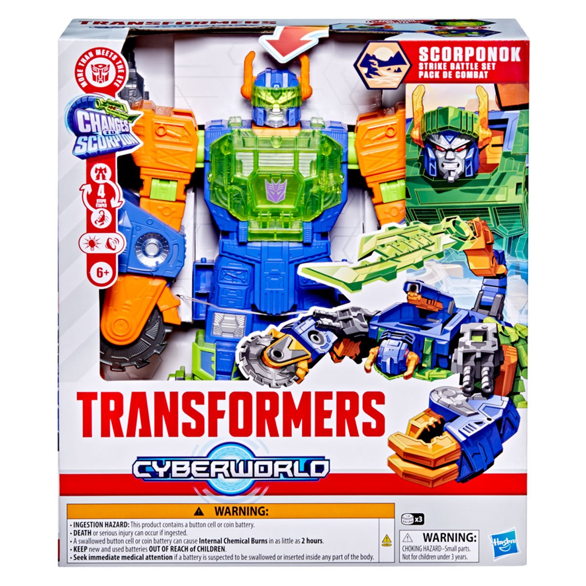 Transformers Cyberworld Scorponok Strike Battle Figure