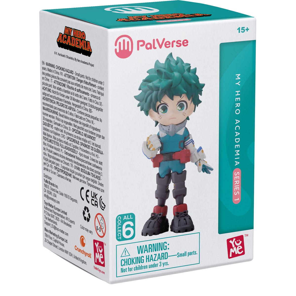 My Hero Academia PalVerse Anime Blind-Box Series 1 Mini-Figure Case of 6