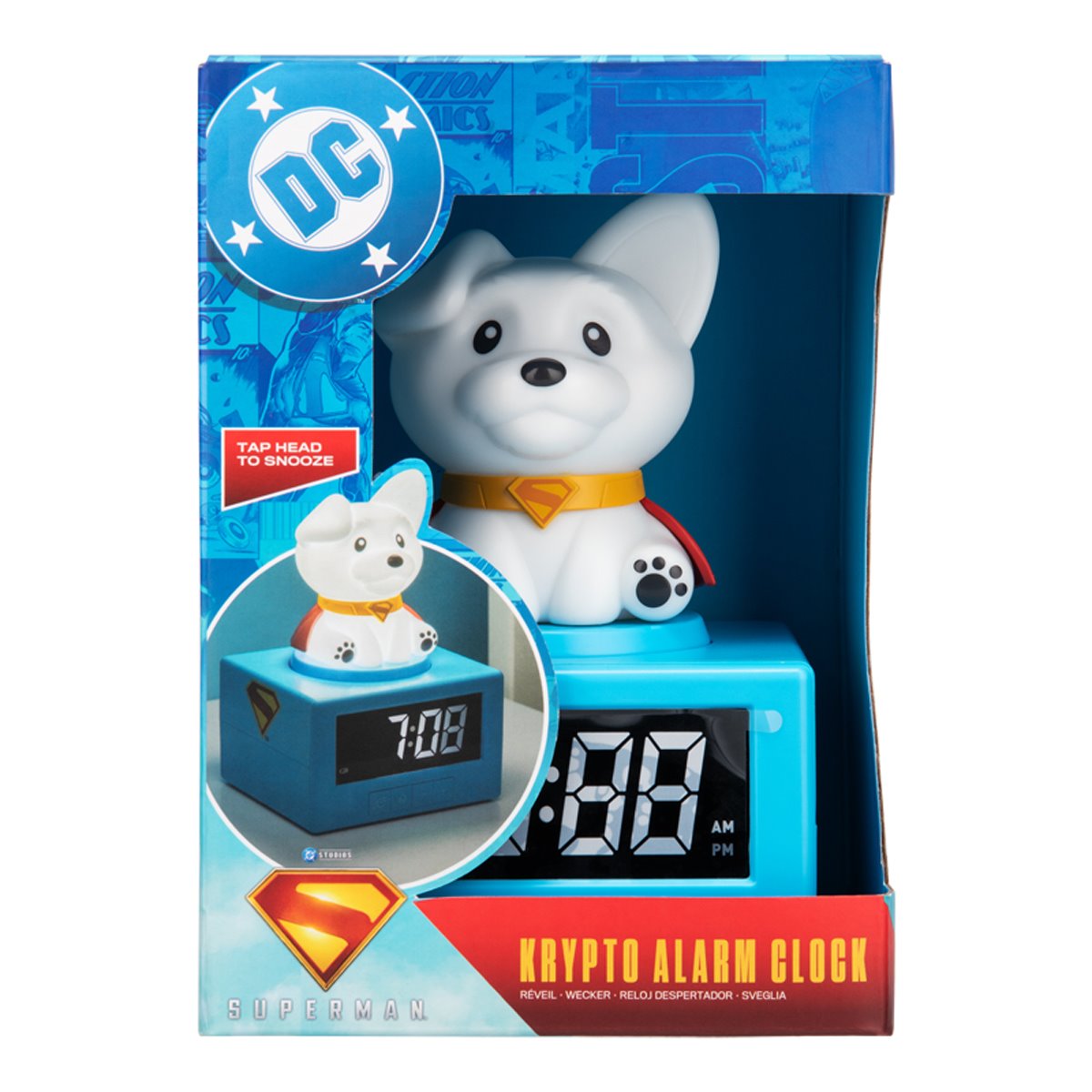 Superman Krypto Icon Alarm Clock