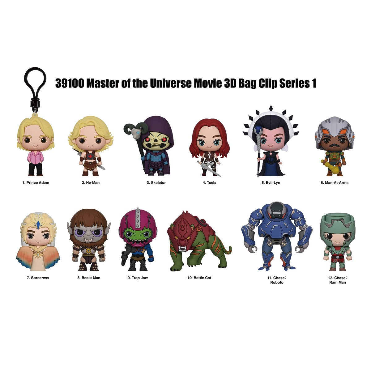 Masters of the Universe (2026) 3D Foam Bag Clip Display Case of 24