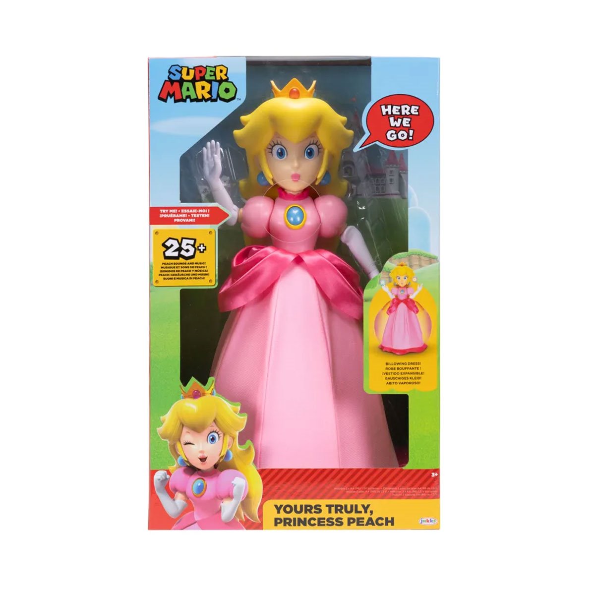 Super Mario Yours Truly Princess Peach 12-Inch Action Figure