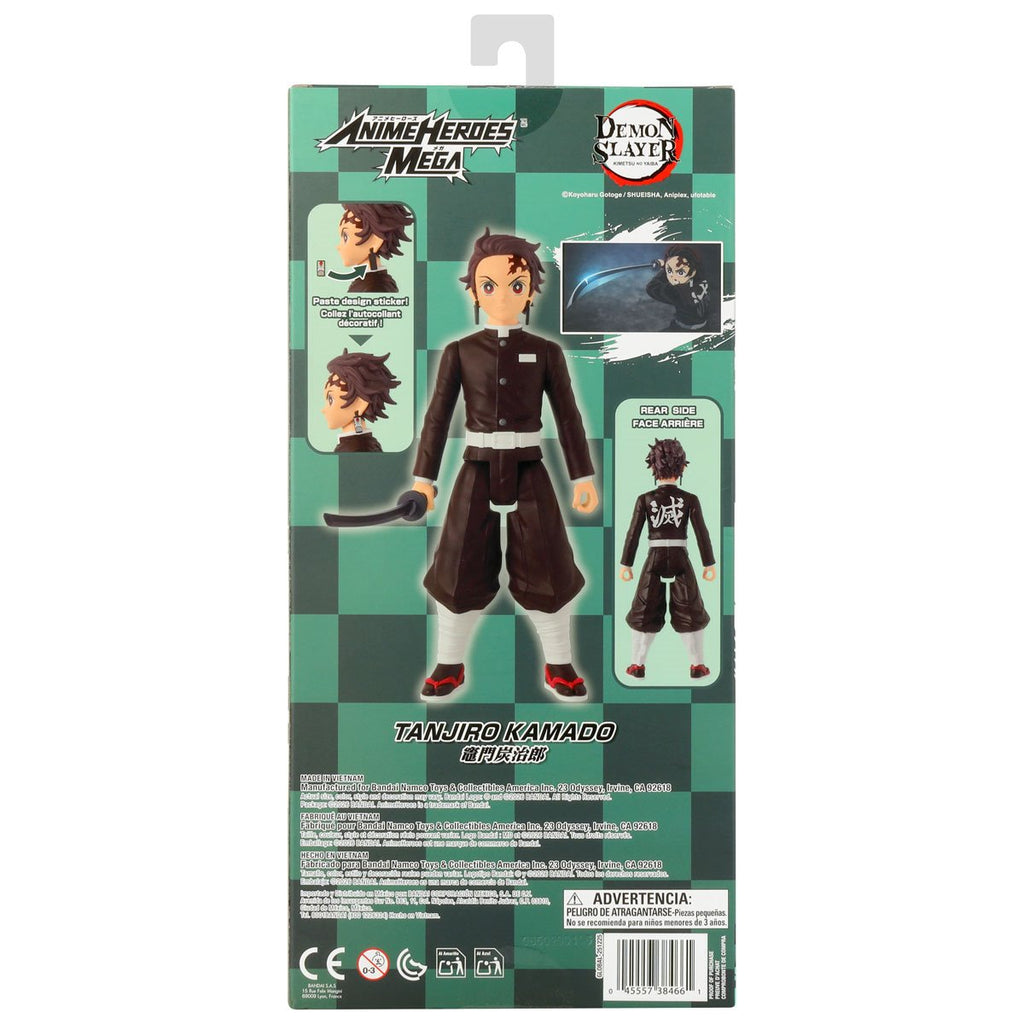 Demon Slayer: Kimetsu no Yaiba Anime Heroes MEGA Tanjiro Kamado 12-Inch Action Figure