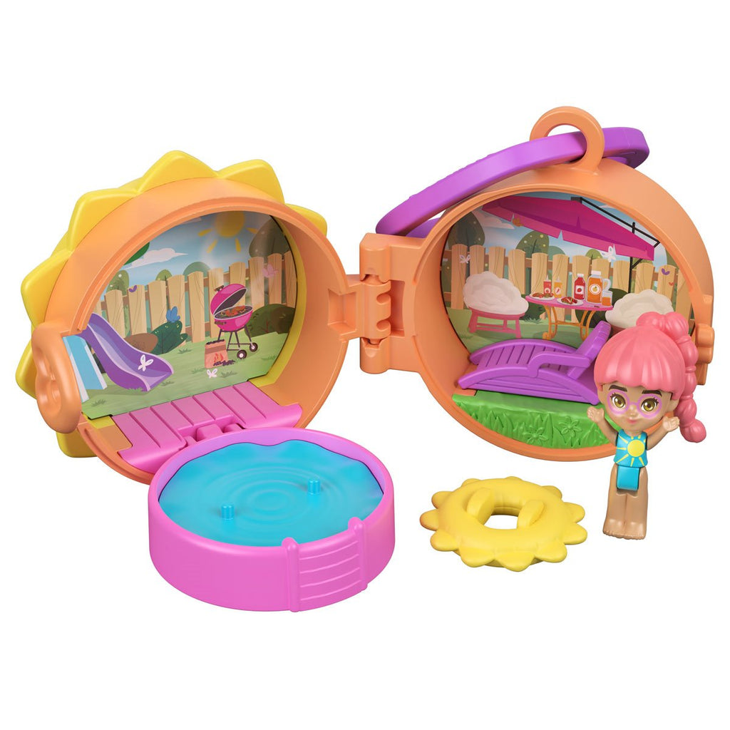Polly Pocket Impulse Micro Doll Mini-Figure Key Chain Case of 4