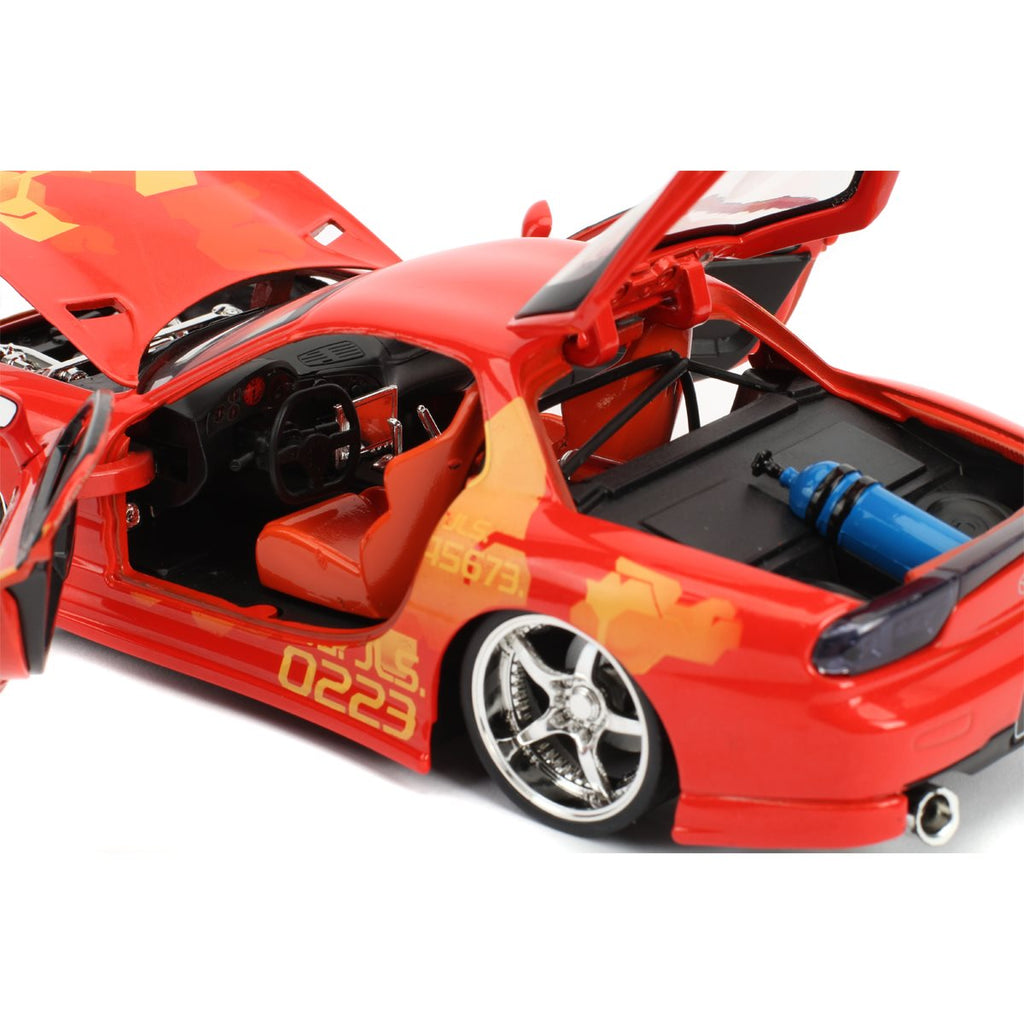 Fast and Furious Orange Julius's Mazda RX-7 1:24 Scale Die-Cast Metal Vehicle