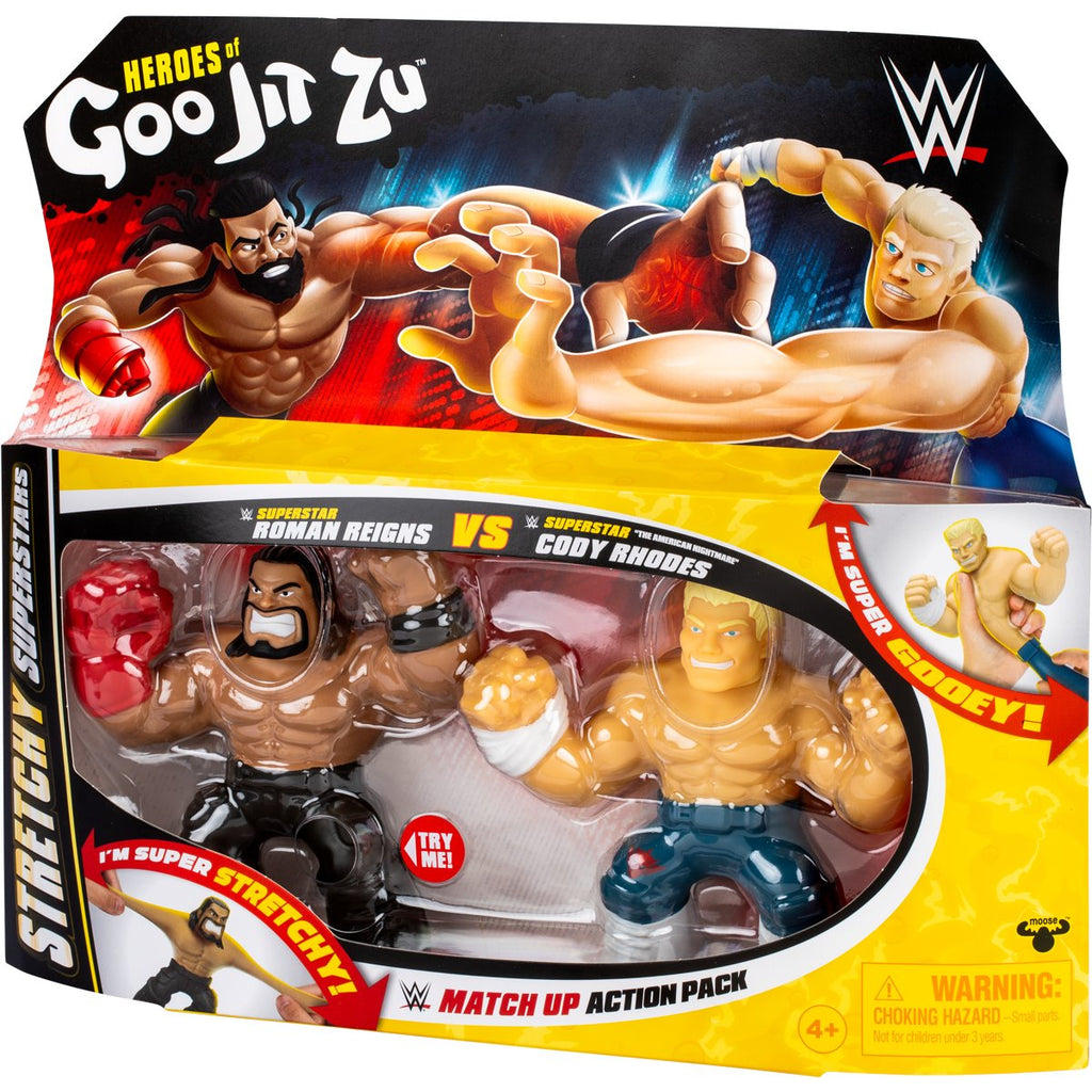 WWE Roman Reigns and Cody Rhodes Heroes of Goo Jit Zu Figure 2-Pack