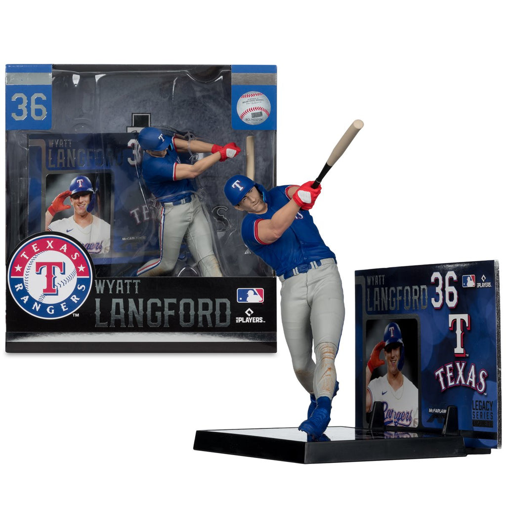 MLB SportsPicks Texas Rangers Wyatt Langford 7-Inch Posed Figure Case of 6