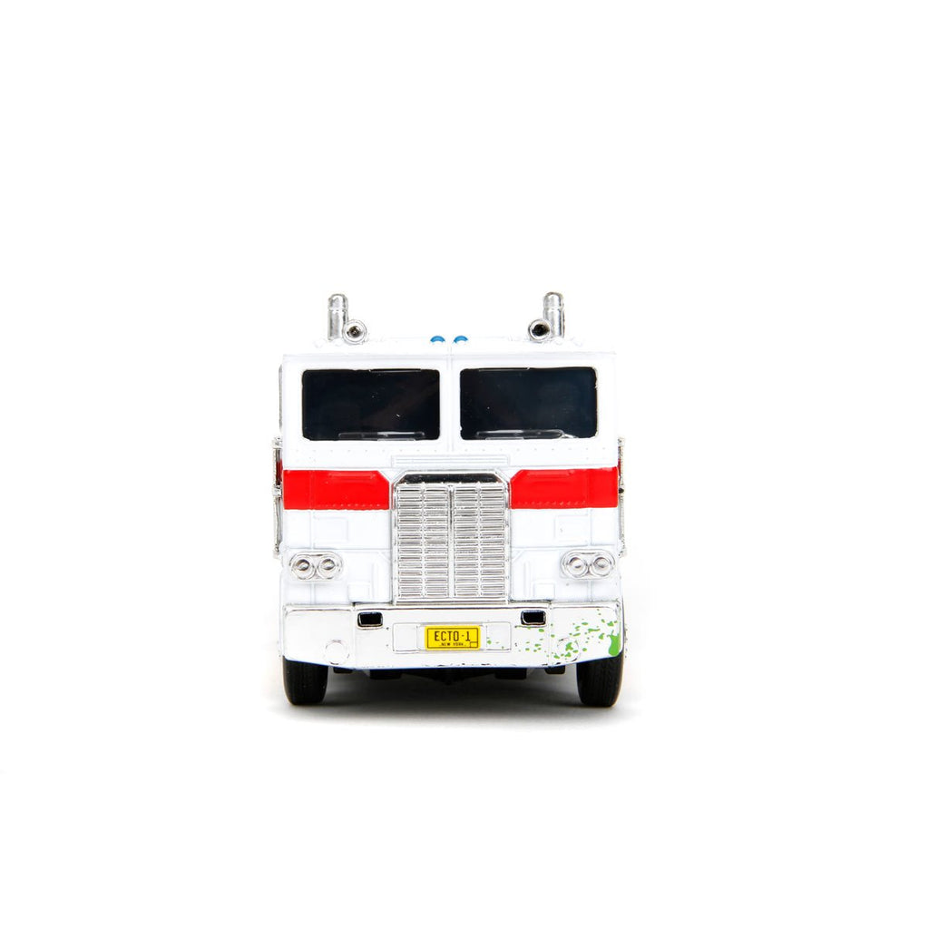 Hollywood Rides Transformers Ghostbusters G1 Optimus Prime Mashup 40th Anniversary 1:32 Scale Die-Cast Metal Vehicle