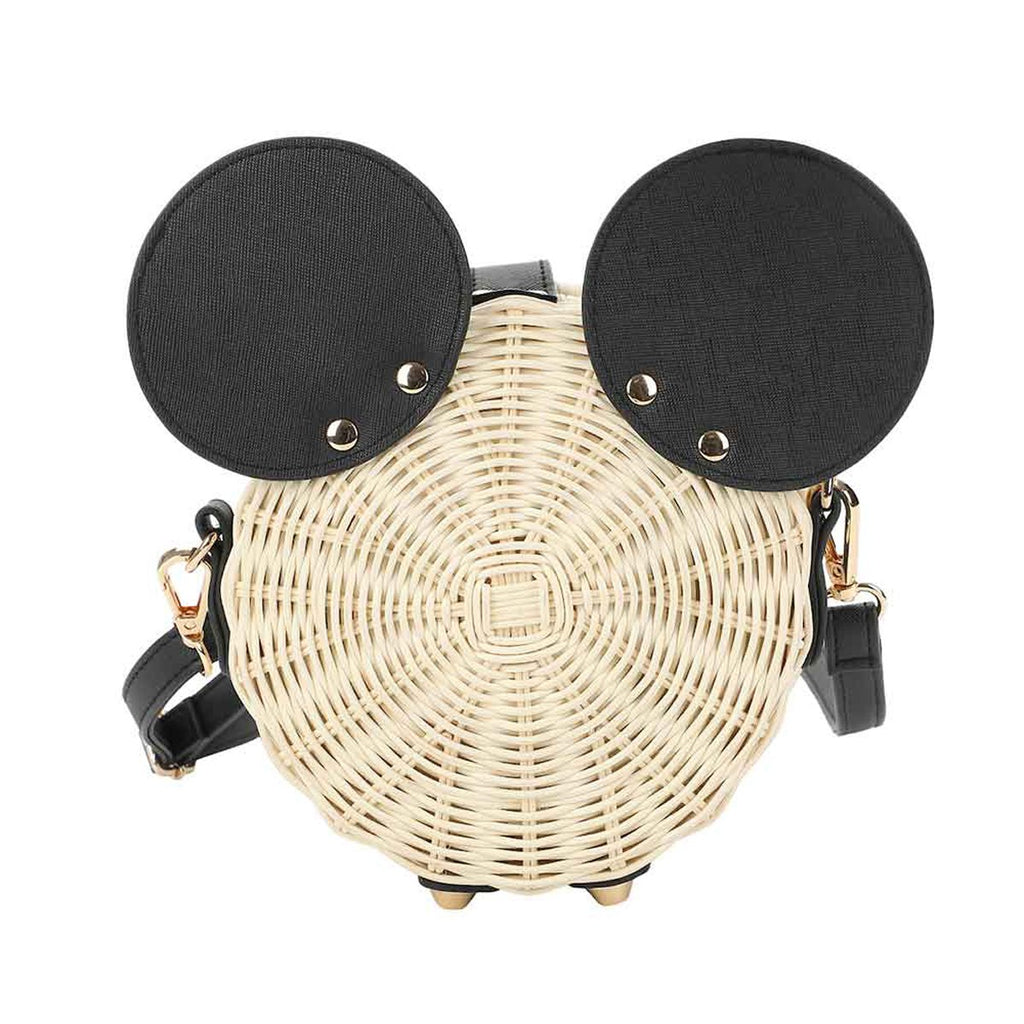 Mickey Mouse Wicker Crossbody Bag