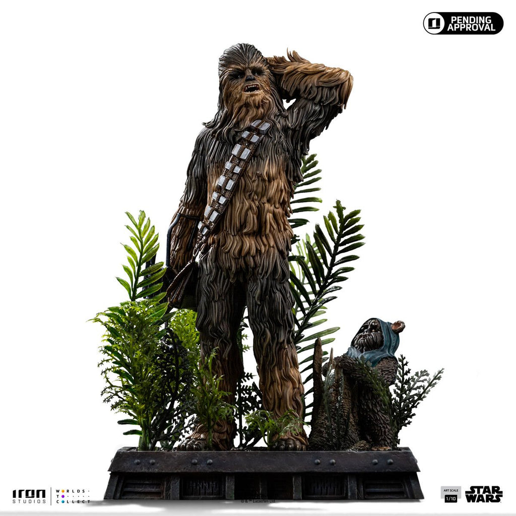 Star Wars: Return of the Jedi Chewbacca and Tokkat 1:10 Art Scale Limited Edition Statue
