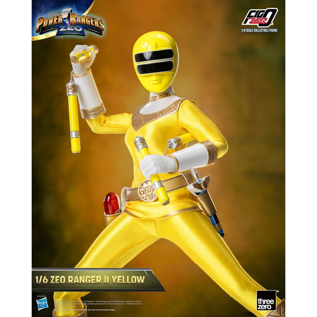 Power Rangers Zeo Yellow Zeo Ranger II FigZero 1:6 Scale Action Figure