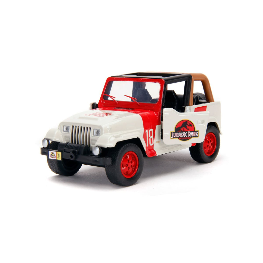 Jurassic World 1992 Jeep Wrangler 1:32 Scale Die-Cast Metal Vehicle