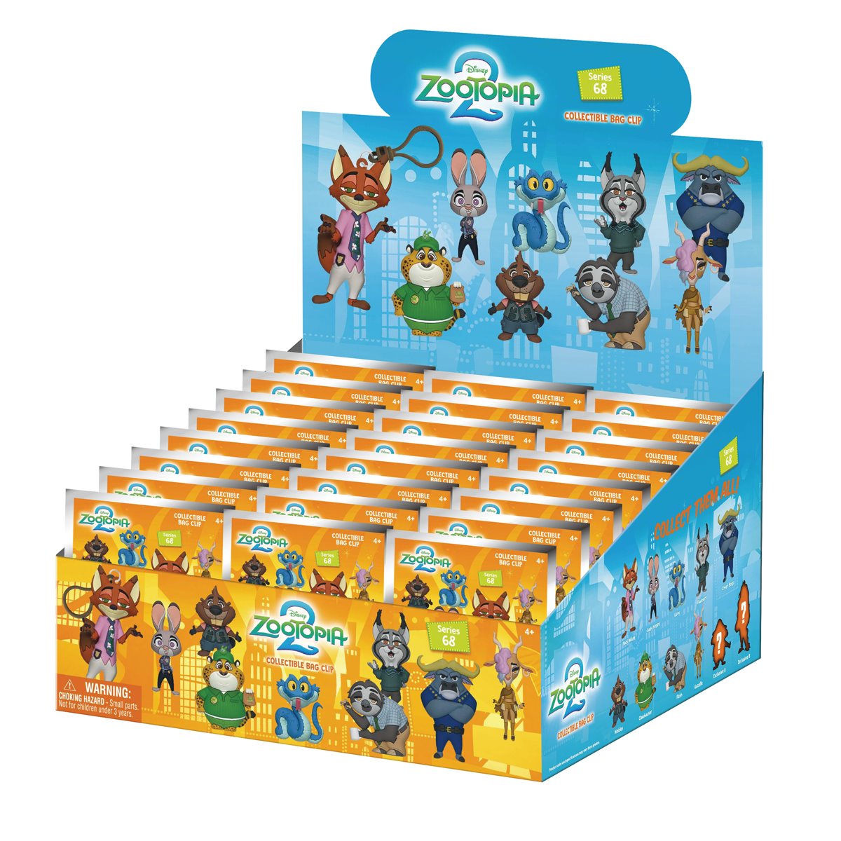 Zootopia 2 3D Foam Bag Clip Random 6-Pack