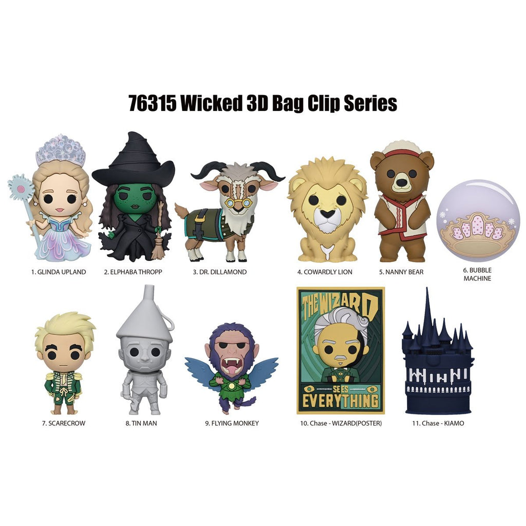 Wicked Series 2 3D Foam Bag Clip Display Case of 24